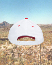 Load image into Gallery viewer, Tolago x Online Ceramics | &quot;Rather Be&quot; Trucker Hat Red &amp; White
